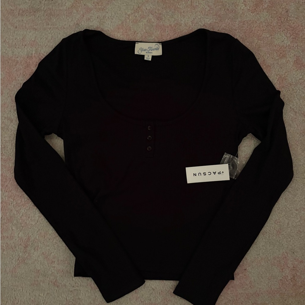 Pacsun Black Long Sleeve Button Up Size S